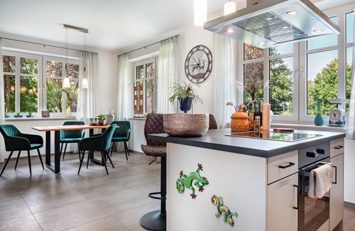Boesel Apartamento | Apartamento vacacional 'Am Kronsberg' con jardín comunitario, Wi-Fi y aire acondicionado