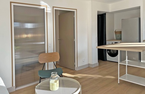 Hillion Apartamento | Apartamento vacacional "Au P'tit Colombier" con terraza privada y jardín compartido