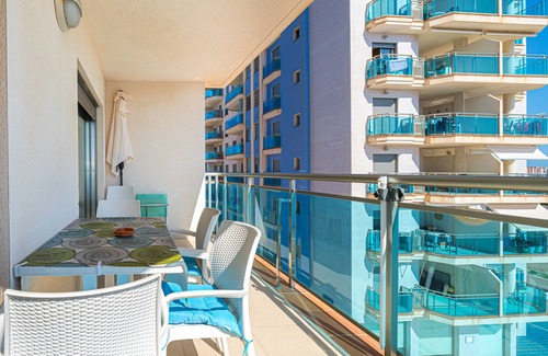 San Javier Apartamento | Apartamento vacacional "Urbanizacion Dos Playas" con vistas al mar, piscina compartida y Wi-Fi