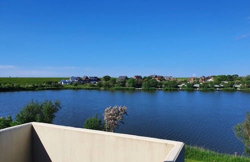 Norderhafen Apartamento | Apartamento vacacional 'Watt'n Utsicht' con vistas al mar, balcón y Wi-Fi
