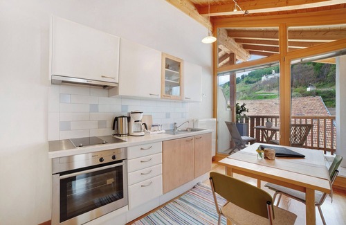 Burgusio Apartamento | Apartamento vacacional "Zwick Valarga" con vistas a la montaña, balcón y jardín compartido