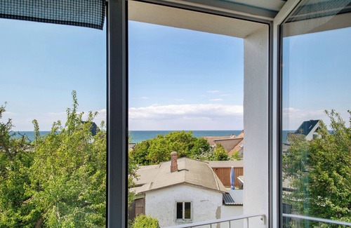 Meschendorf Apartamento | Apartamento de vacaciones 'Möve ABA Apartment 44' con vistas al mar, jardín comunitario y WiFi