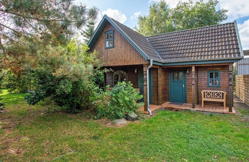 Verchen Casa | Casa de vacaciones 'Blockbohlen-Haus Auf Hof Verchen' con terraza privada, jardín privado y Wi-Fi