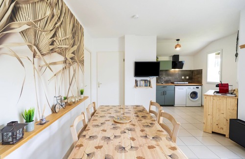 Ondres Casa | Casa de vacaciones 'Cosy Pavillon 2chambres Proche Mer' con piscina compartida, terraza y Wi-Fi