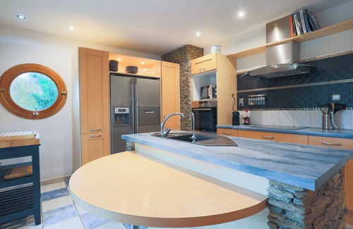 Guimaec Casa | Casa de vacaciones 'Entre Terre Et Mer' con terraza privada, jardín privado y Wi-Fi