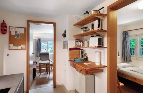 Mittenwald Casa | Casa de vacaciones 'Ferienhaus Zaunkönig' con vistas a la montaña y terraza privada