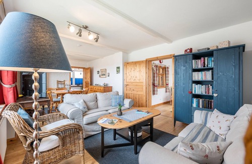 Neuenkirchen Casa | Casa de vacaciones 'Haus Marschblick' con terraza privada, jardín privado y Wi-Fi