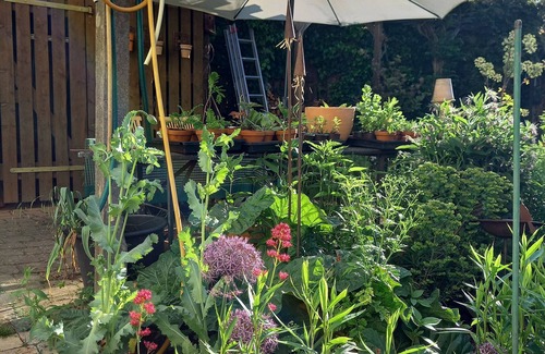 Oetisheim Casa | Casa de vacaciones 'Natur Pur No7' con terraza compartida y jardín privado