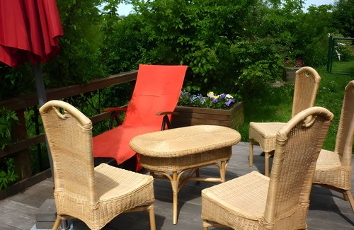 Neukirchen/Erzgeb Casa | Casa de vacaciones 'Osterdeich' con terraza privada, jardín privado y Wi-Fi