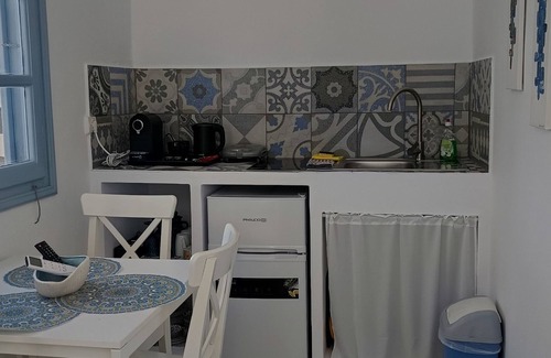 Grikos Casa | Casa de vacaciones 'Pico Bello Patmos 24' con vistas a la montaña, Wi-Fi y aire acondicionado