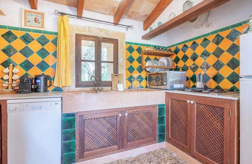 Algaida Casa | Casa de vacaciones "Sa Era Nova" con Wi-Fi, aire acondicionado, piscina, jardín y terraza; aparcamiento disponible