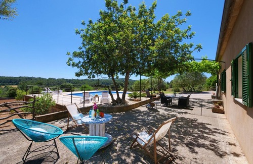 Algaida Villa | Casa Son Fornes con piscina, Wi-Fi, jardín y terraza; aparcamiento disponible