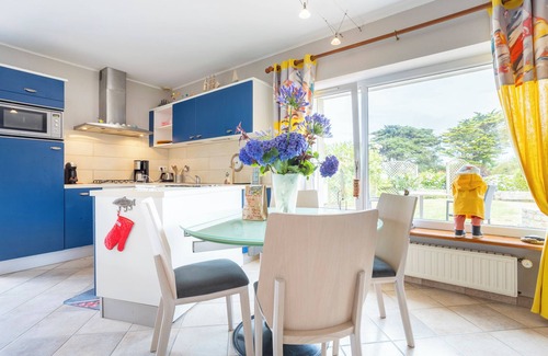 Kerlaz Casa | Casa de vacaciones 'Ty An Aod - Vue Mer' con terraza privada, jardín compartido y Wi-Fi