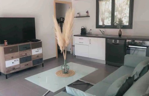 Barbaggio Casa | Casa de vacaciones 'Villa De Charme T3 Saint Florent' con vistas a la montaña y aire acondicionado