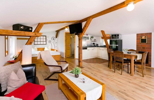 Arbshagen Casa | Casa vacacional con terraza barbacoa y jardín