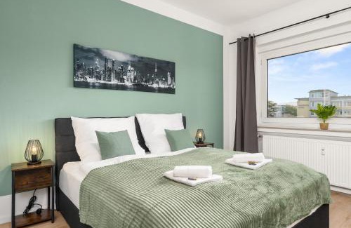 Bielefeld Apartamento | HOMELY-Apartment ManhattanART, Zentral, Parkplatz, Billard,PS4, Dart, Balkon