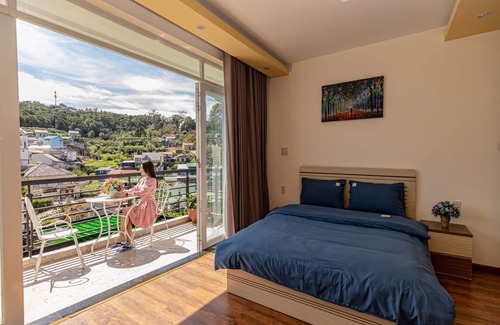 Phuong 10 Apartamento | Casa de familia Dinh Bảo Đại, vista đẹp, rừng thông rừng hồng