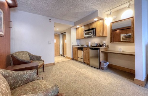 Crested Butte Apartamento | Cuarto de Hotel en la superficie de base, interior / exterior de la encuesta y el jacuzzi!