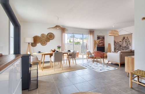 Barbatre Chalet De Esquí | Casa para 4 - jardín - 600m de la playa