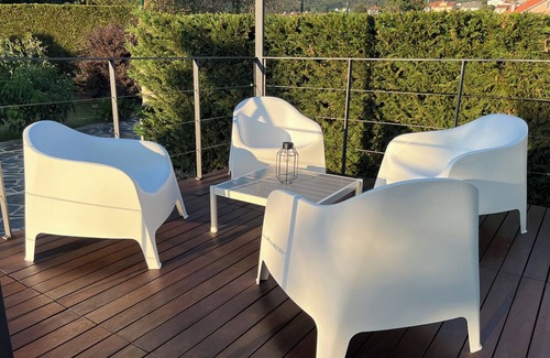 Poio Casa | Casa con jardín y barbacoa muy cerca de Combarro - Pet Friendly