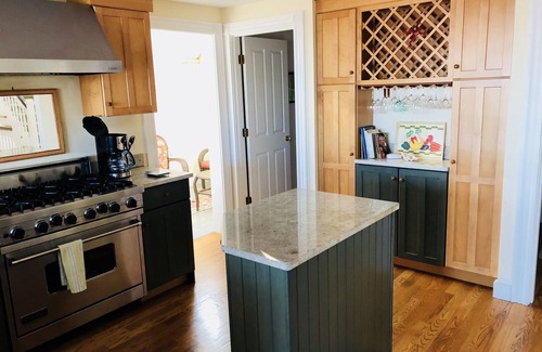 Falmouth Casa | Inmaculada casa de lujo, vista al mar a Martha, playa privada, carril bici y más