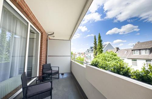 Lindenhof Apartamento | ImmoStay Waterfront Apartments - Balkon über Bremen & Parking