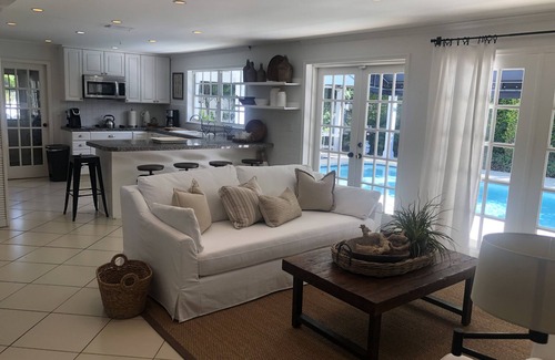 Key Biscayne Casa | Island Paradise! Beautiful Elegant Tropical Home with Private Heated Pool!