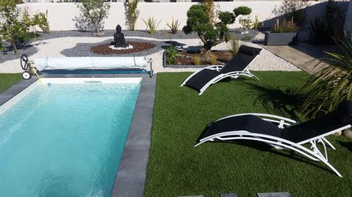 La Londe-les-Maures Cama Y Desayuno | jardin zen