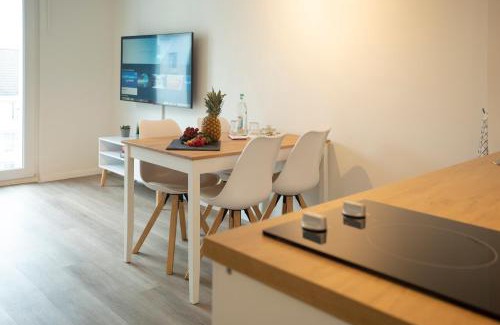 Dortmund Apartamento | JayBnB - Apartment direkt am Hafen - mit UHD TV und Netflix