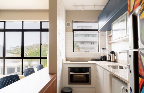 Jurere Apartamento | JBM Apto pé na areia com vista mar