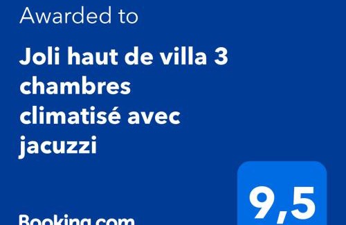 Marignane Casa | Joli haut de villa 3 chambres climatisé avec jacuzzi