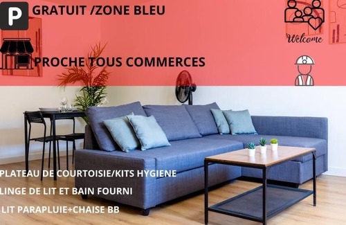 Le Peage-de-Roussillon Apartamento | Joli T2 calme / centre-ville