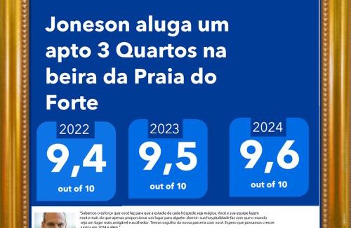 Vila Nova Apartamento | Joneson aluga um apto 3 Quartos na beira da Praia do Forte