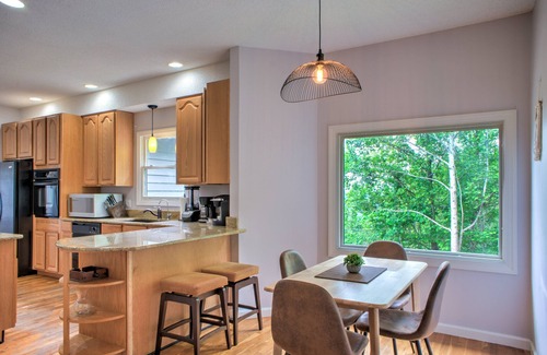 Weaverville Casa | Judah Lodge Stunning views with a cozy indoor fireplace and outdoor fire pit