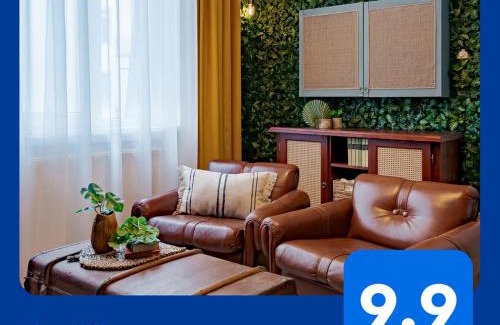 Belso-Ferencvaros Apartamento | Jungle Aesthetics Downtown Apartman Aircon and Garage Parking Budapest
