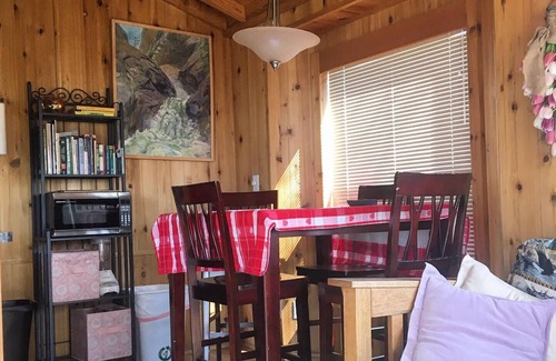 Badger Cabina | Sleepy Raccoon Cabin pequeño pero acogedor!
