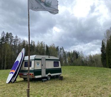 Antsla Parish Otro | Karula Stay - Exclusive Lakeside Camper & Floating Treetent Experience