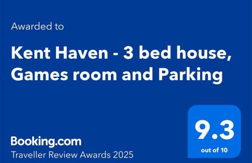 Singlewell Casa | Kent Haven - 3 bed house, Games room and Parking