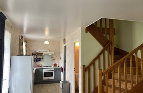 Cherrueix Casa | Gîte Ker Evan-Baño privado con ducha-Casa-Vista al Jardín