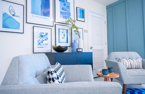 Lawrence Apartamento | [L] Blue Hues KU/Mass Loft