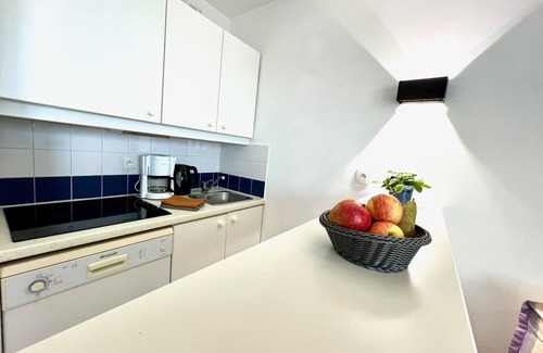 Chateau-d'Olonne Apartamento | L'Estran-Apartamento-Familiar-Baño privado con bañera-Vista al mar
