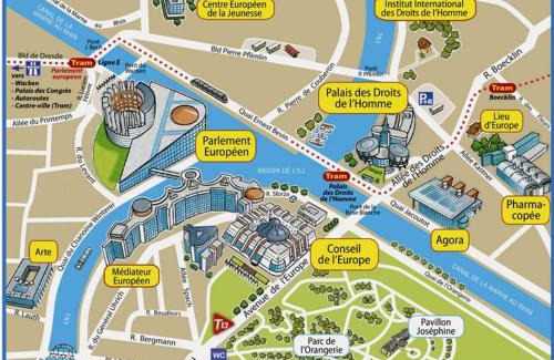 Contades Apartamento | L'EUROPEEN -Proche Centre ville-Tram-inst européennes- Tt Confort