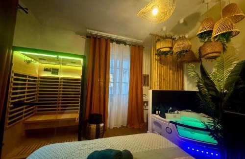 Downtown Angers Apartamento | L'Oasis Angevine - Balneo, Sauna, Home Cinema & Parking