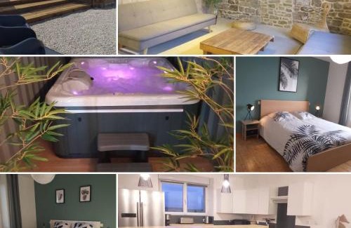 Plounevez-Lochrist Casa | La Bâtisse du Dolmen Clara, Spa et piscine