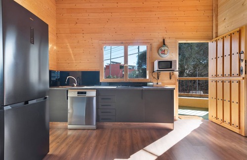 Las Vegas Cabina | 'La Cabaña El Refugio De Las Vegas' con vistas a la montaña, Wi-Fi y aire acondicionado.