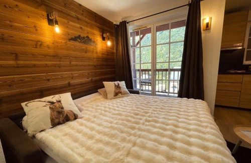 Cauterets Apartamento | "La clé dorée" Studio balcon ensoleillé Vue montagne wifi