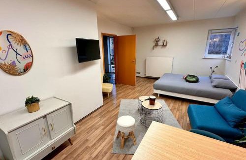Baudour Apartamento | La fresque d'Héloïse - appartement 1 chambre 2 lits doubles