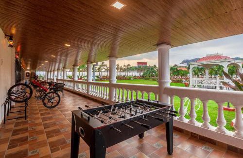 Kune N.m. Villa | La Palm by StayVista - Mountain-view villa, boasting a spacious pool, Gym, Indoor games, Basketball court & A lush lawn with a gazebo