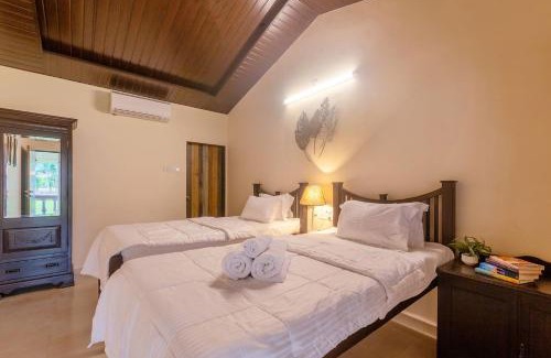 Kune N.m. Villa | La Palm by StayVista - Mountain-view villa, boasting a spacious pool, Gym, Indoor games, Basketball court & A lush lawn with a gazebo