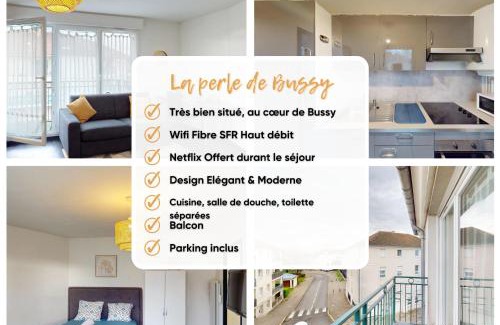 Bussy-Saint-Georges Apartamento | La perle de Bussy- Grand studio cosy -Parking-Balcon- Disneyland - Paris